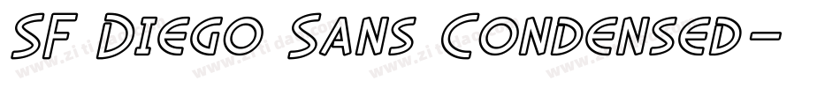 SF Diego Sans Condensed字体转换